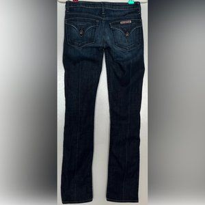 Hudson Women's Straight Leg Jeans 24 Denim Back Flap Pockets